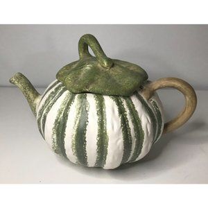 Vintage Seymour Mann Teapot Vegetable Garden Squash 1994